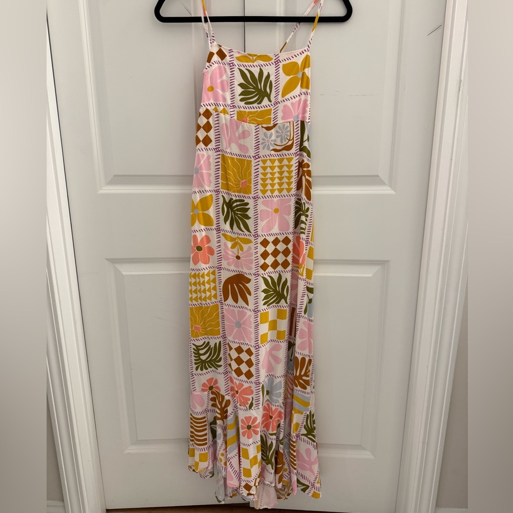 Colorful Patchwork Maxi Dress